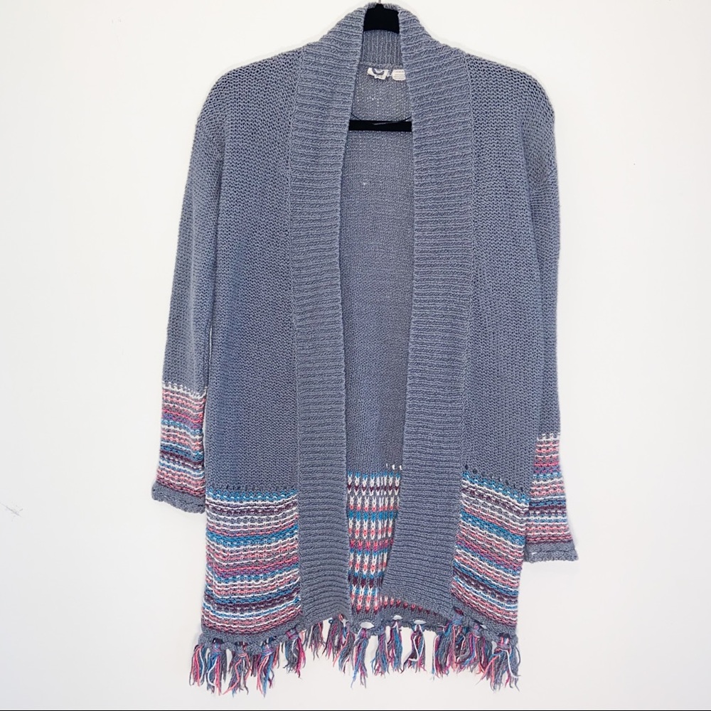 Roxy boho multicolored cardigan sweater
